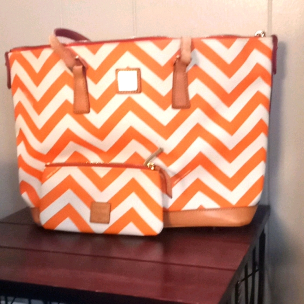 Dooney and Bourke Chevron tote